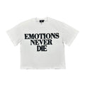 White ‘End’ Rhinestone Tee