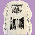MIXED EMOTION Barbed Wire Graphic Long Sleeve Tee