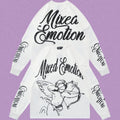 MIXED EMOTION Angel Script Layered Long Sleeve Tee
