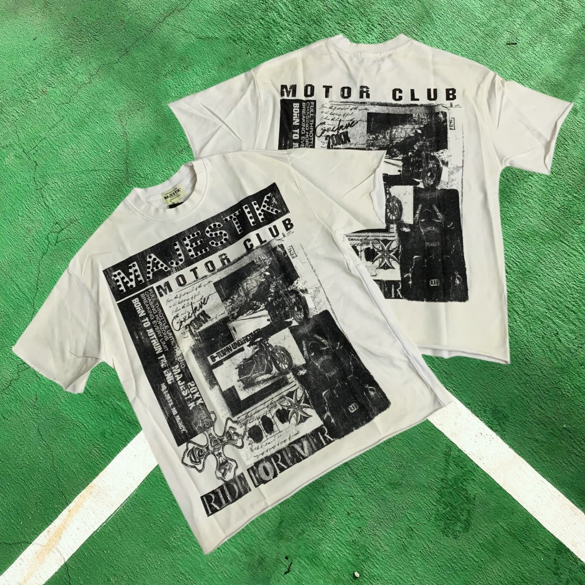 MIXED EMOTION Motor Club Graphic T-Shirt