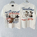 MIXED EMOTION Cherub Graphic Print T-Shirt