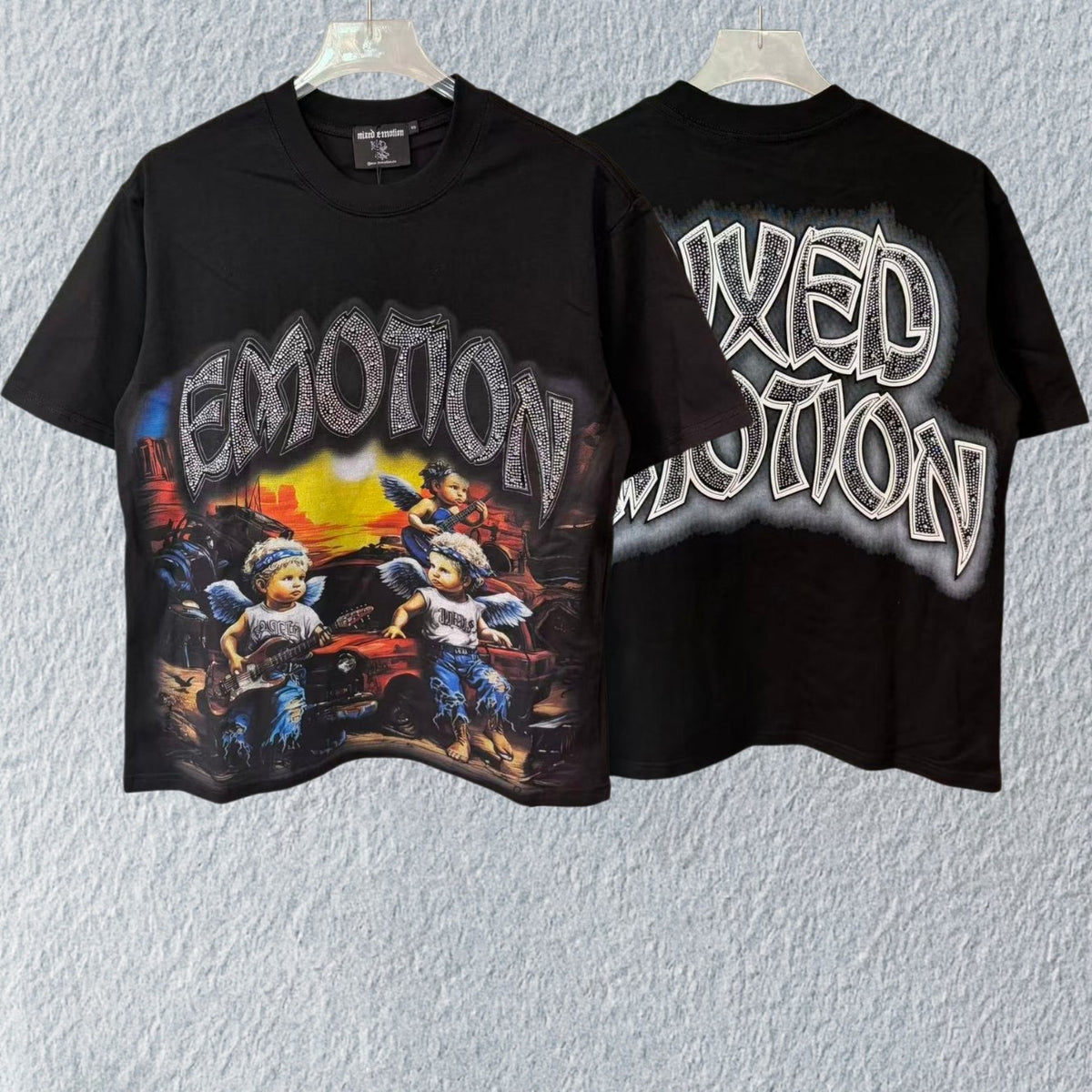 MIXED EMOTION Cherub Rock Graphic T-Shirt