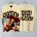 MIXED EMOTION Angel Graphic Rhinestone T-Shirt