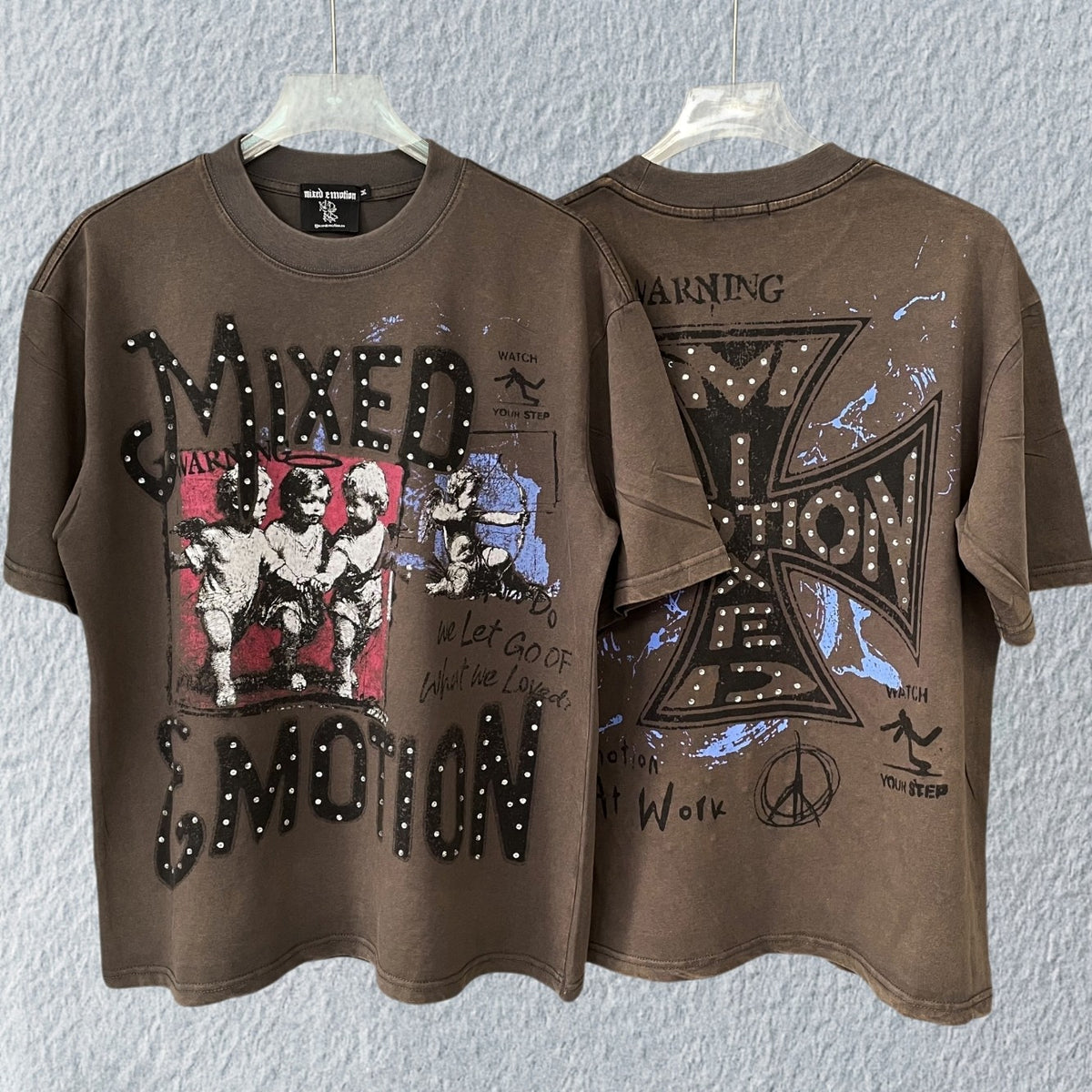 MIXED EMOTION Warning Graphic Tee
